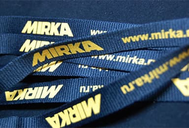 Прямая шелкография - классический способ печати по ланьярдам, самый экономичный вариант