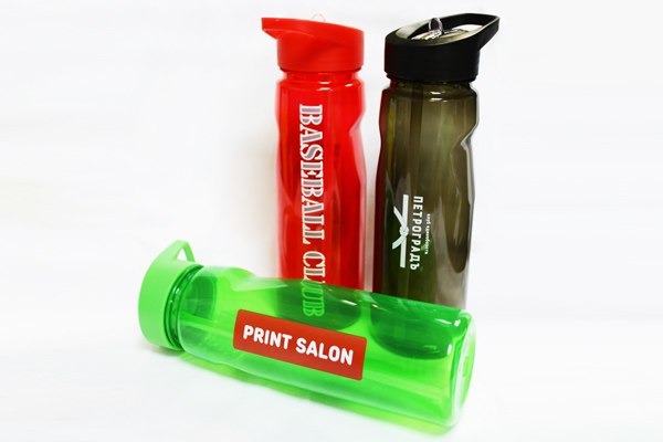 фитнес бутылки с печатью логотипа