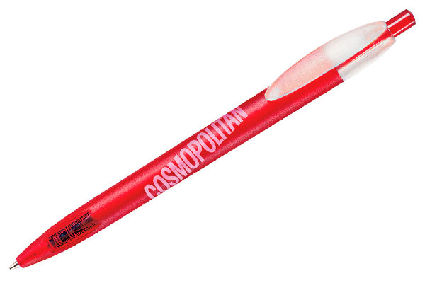 X-1 FROST, ручка шариковая, фростированный красный, пластик