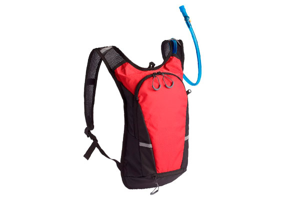 Рюкзак с питьевой системой Vattern, черный с красным