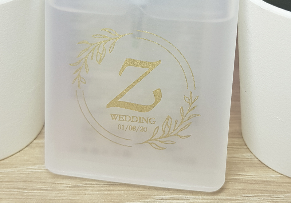 Санитайзеры с печатью для свадебного банкета